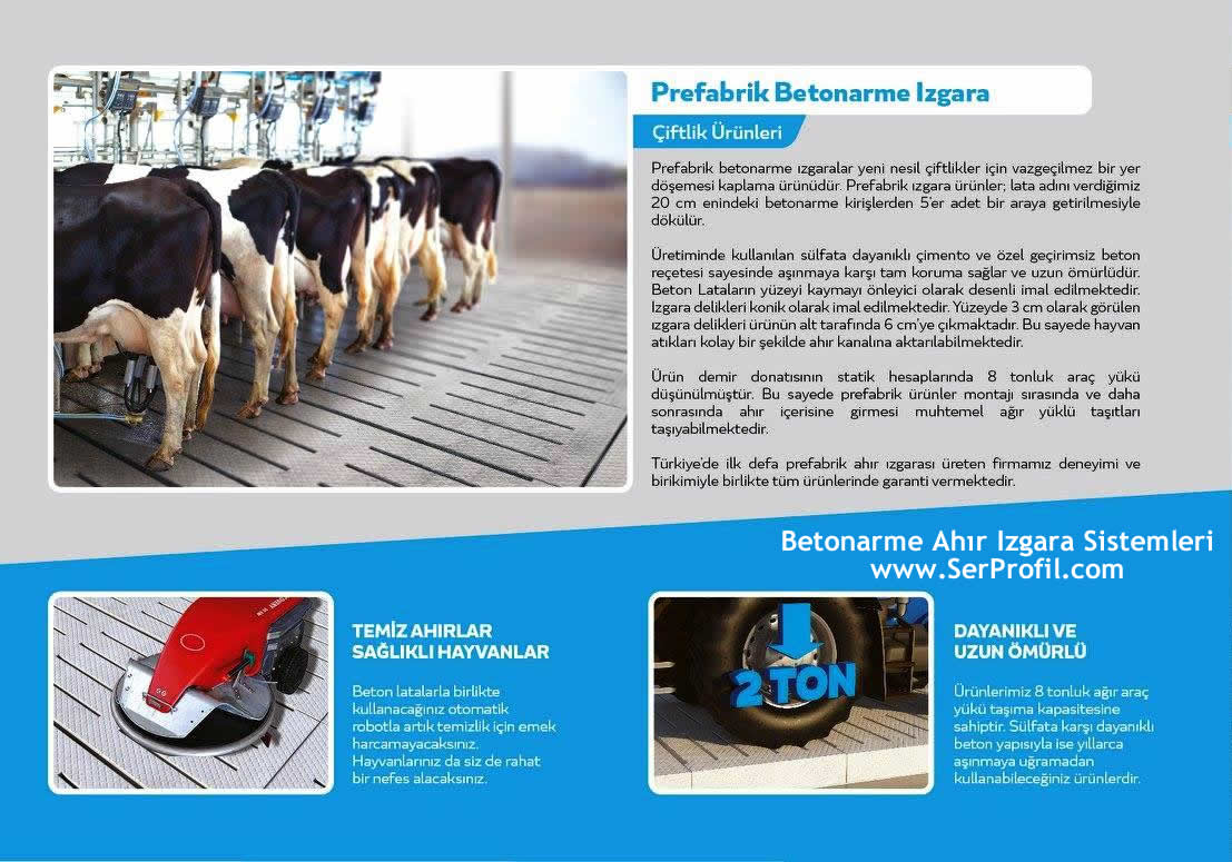 Büyükbaş Ahır Prefabrik Betonarme Izgara — Görsel 2